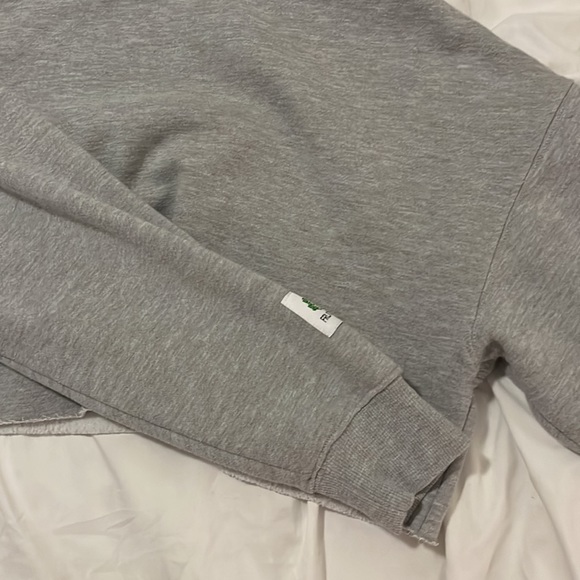 Fruit of the Loom grey cropped hoodie - Picture 9 of 9